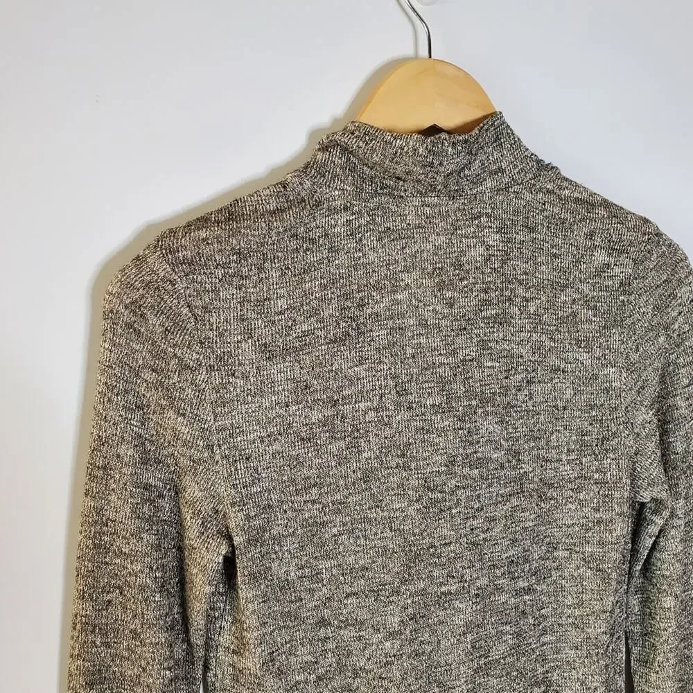 Anthropologie Deletta Metallic Cowl Neck Casual Sweater Size XS Great condition